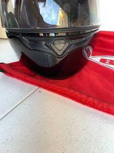 lot 35 image: Bell Helmet - black with Face Shield