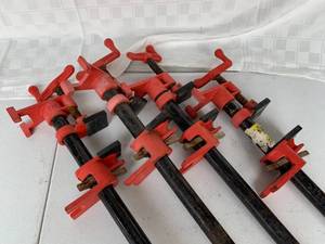 lot 75 image: Bar Clamps set of 4