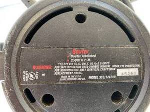 lot 17 image: Sears Craftsman Router