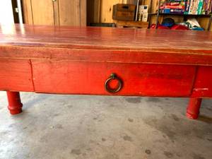 lot 176 image: New Mexico Country Style Dining Table