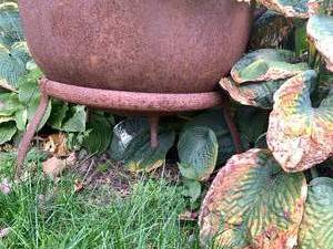 lot 179 image: Large Cast Iron PotPlanter with stand
