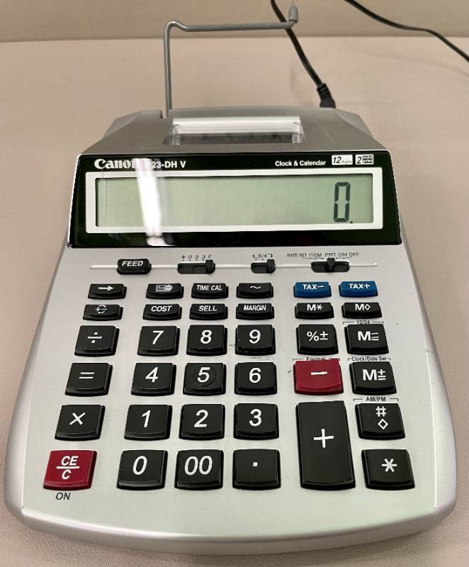 Canon P23-DHV Printing Calculator Adding Machine.