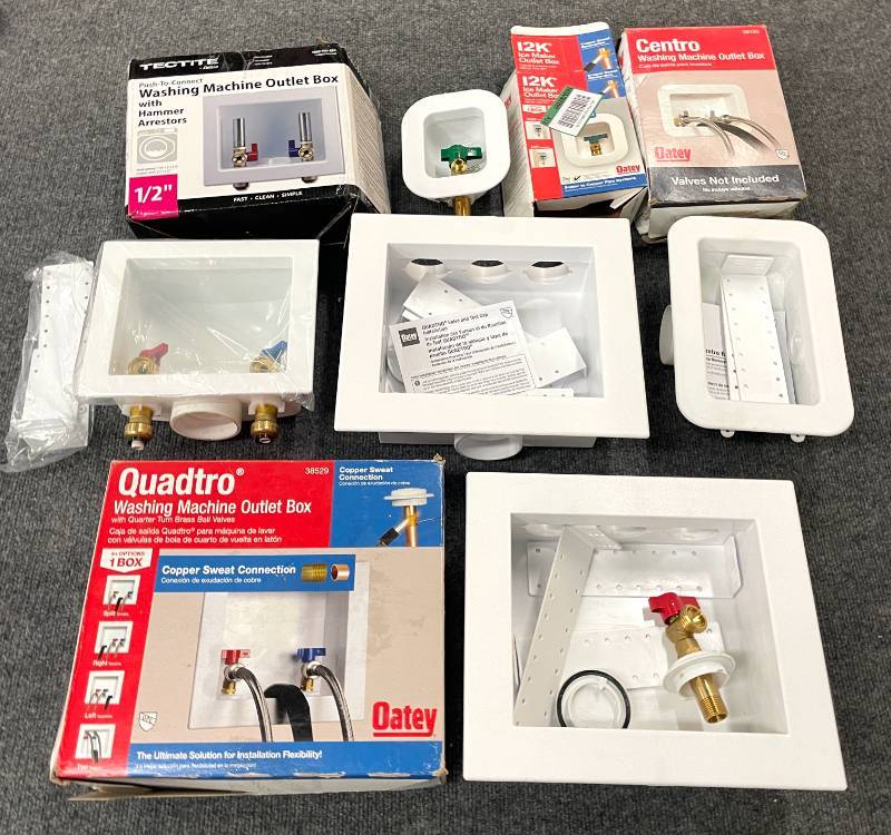 Lot of Various Washing Machine Outlet Boxes