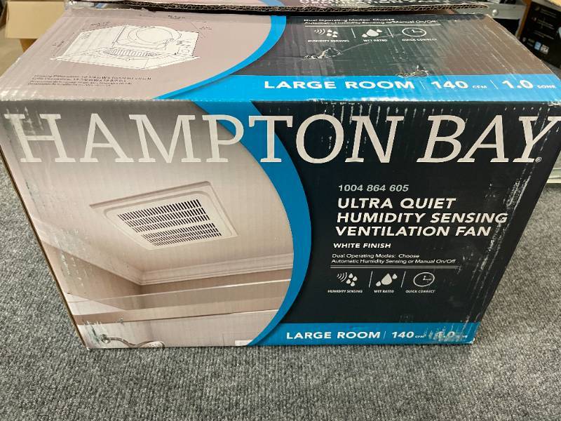 Glacier Bay 140 CFM Ceiling Humidity Sensing Bathroom Exhaust Fan