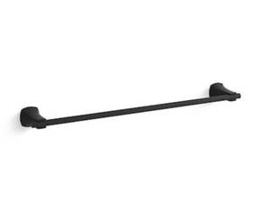 KOHLER Rubicon 24 in. Towel Bar in Matte Black