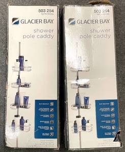 2 Glacier Bay Shower Pole Caddy Racks