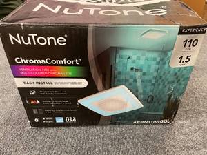 NuTone ChromaComfort Ventilation Fan with Multi-Colored Smart LED Lights
