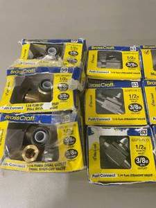 Lot of Brasscraft Shut off Valves
