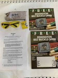 Winchester Promo Belt Buckle Offer & Winchester Shooting Glasses
