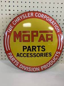 Mopar Oval Metal Sign 16� Diameter