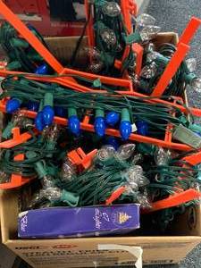Box Full of Large Bulb Christmas Bulbs