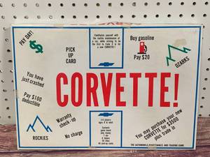 Rare Vintage Corvette Board Game