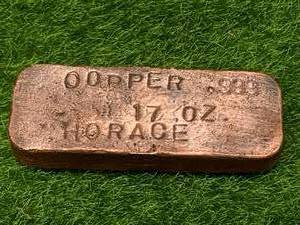 17 Ounce Investment Grade .999 Copper Bar