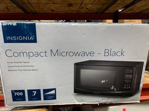 New Black Compact Microwave