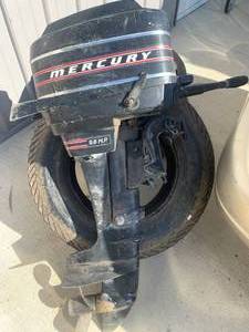 Mercury 9.8 Horsepower Boat Motor (Untested Sold for Parts)