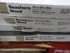 4 Boxes 12 x 24 Seashore Wood Traf...