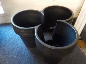 3 Triple Plant Planters...