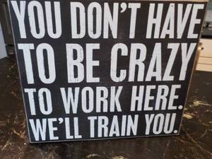 Wood Sign 15 x 13 x 2...