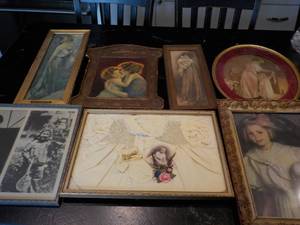 7 Vintage Framed Pictures...