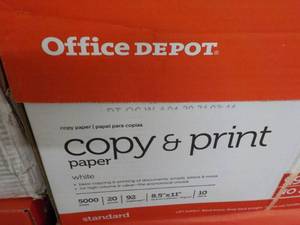 Office Depot box of 5000 8.5 x 11 ...