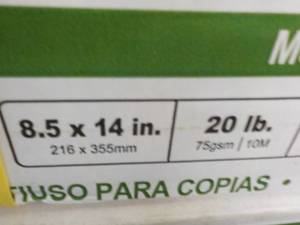 Boise Box of 5000 8.5 x 14 Copy Pa...