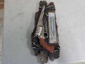 Gun and Barbed Wire Thermometer D...