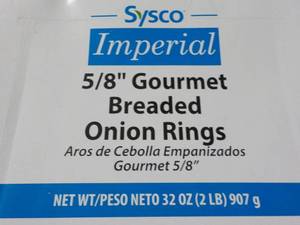 32 oz Box Frozen Breaded Onion Ring...
