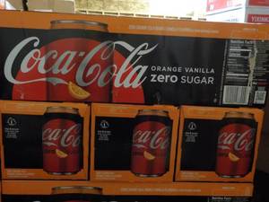 4 - 12 Packs Coca Cola Orange Vanil...