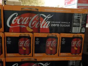4 - 12 Packs Coca Cola Orange Vanil...