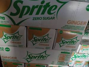 4 - 12 packs Sprite Ginger Zero Sug...