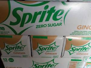 4 - 12 packs Sprite Ginger Zero Sug...