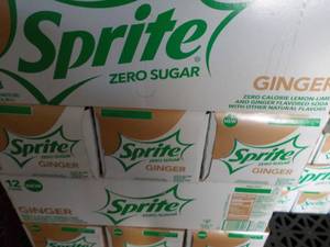 4 - 12 packs Sprite Ginger Zero Sug...