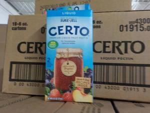 2 Cases 16-6 oz Ctns Certo Sure Jel...