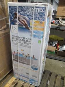 lot 7 image: intex 15 foot by 48 inch deep prism...
