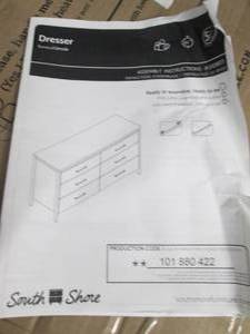 lot 9 image: gravity 6- drawer double dresser op...