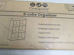 lot 16 image: 6-cube organizer espresso needs ass...