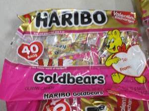 lot 67 image: 5 bags of Haribo 40 valentine excha...