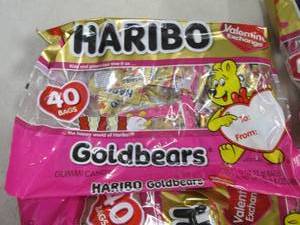 lot 68 image: 5 bags of Haribo 40 valentine excha...