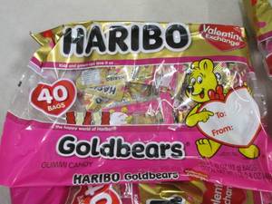 lot 70 image: 5 bags of Haribo 40 valentine excha...