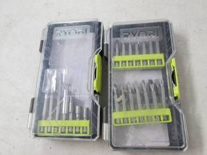 lot 115 image: 2 ryobi drill bit assortmants...