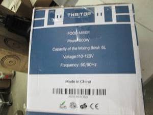 lot 124 image: thritop food mixer powers on and sp...