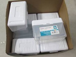 lot 157 image: 8 plastiic index card boxes...