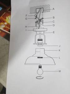 lot 159 image: light fixture...