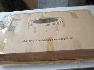 lot 164 image: 48 inch folding trampoline...