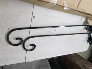 lot 176 image: 2 Balcony sheppard hooks, open box...