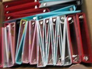 lot 214 image: Box of 3 ring binders...