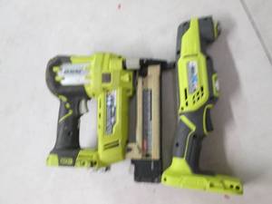 lot 107 image: ryobi right andgle drill and a 18 g...