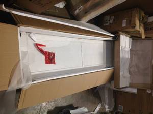 65 in. White Standard Rectangle Wood Console Table with Drawers by Harper & Bright Designs Customer Returns See Pictures
