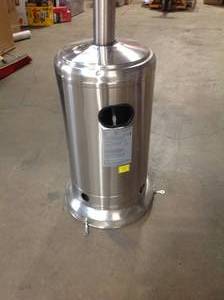 Hampton Bay 48000 BTU Stainless Steel Patio Heater (NCZH-G-SS) missing  cap see pictures customerc returns