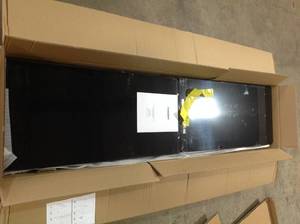 Ready-to-Assemble 24-Gauge Steel Freestanding Garage Cabinet in Black (36 in. W x 72 in. H x 18 in. D) by Husky Customer Returns See Pictures